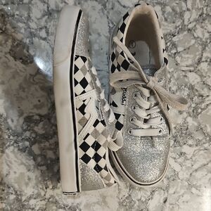 Mudd Kids Sneakers - Silver and Black Checkered